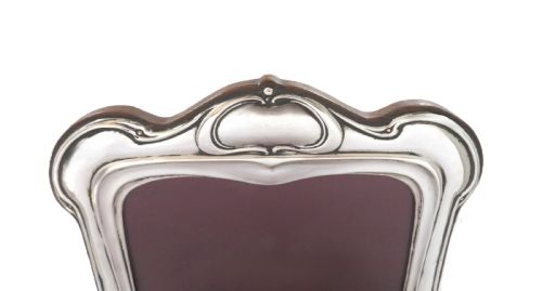 ANTIQUE ART NOUVEAU STERLING SILVER 11 12 PHOTO FRAME 1903 - ADDITIONAL PHOTO 2