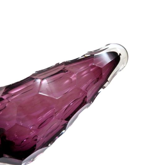 ANTIQUE VICTORIAN STERLING SILVER AMETHYST GLASS SCENT PERFUME BOTTLE 1897 - ADDITIONAL PHOTO 3