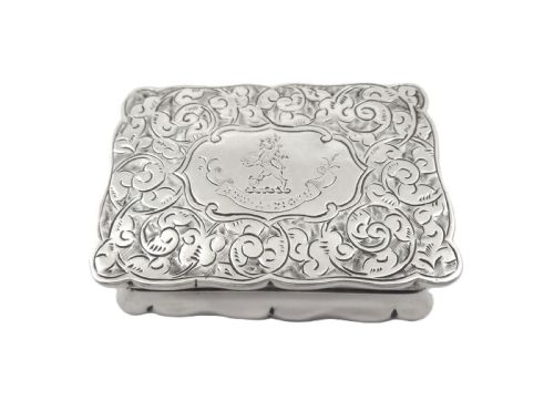 ANTIQUE VICTORIAN STERLING SILVER SNUFF PILL BOX 1896 WELSH MOTTO - ADDITIONAL PHOTO 4