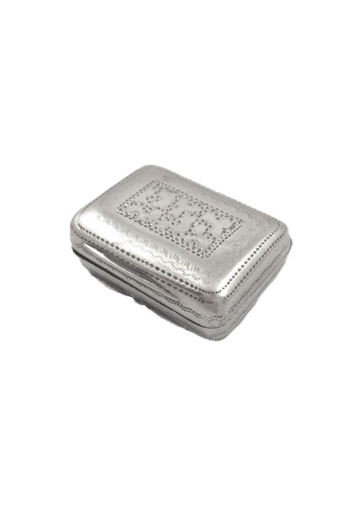 ANTIQUE GEORGIAN STERLING SILVER VINAIGRETTE 1824 - ADDITIONAL PHOTO 2