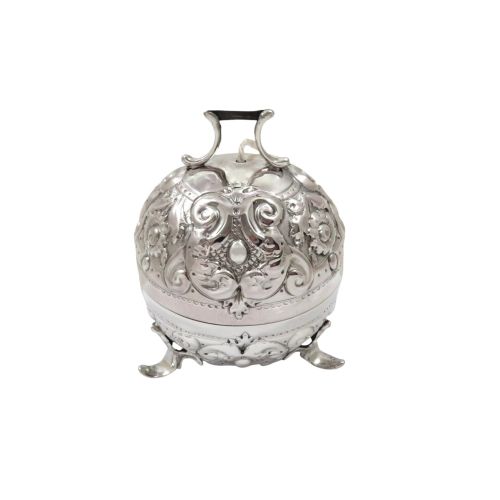 Antique Victorian Sterling Silver String Box 1896