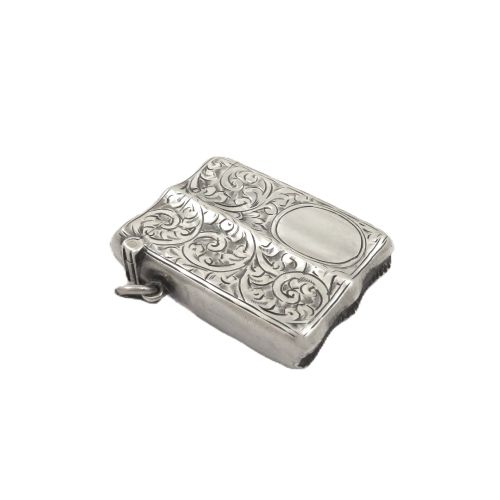 Antique Sterling Silver Shaped Vesta 1915