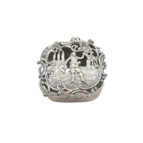 Antique Victorian Sterling Silver Pierced Box 1899