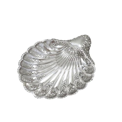 Antique Victorian Sterling Silver 'Strawberry' Dish 1896