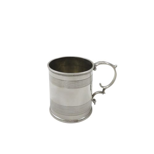 Antique Georgian Sterling Silver Christening Mug 1824