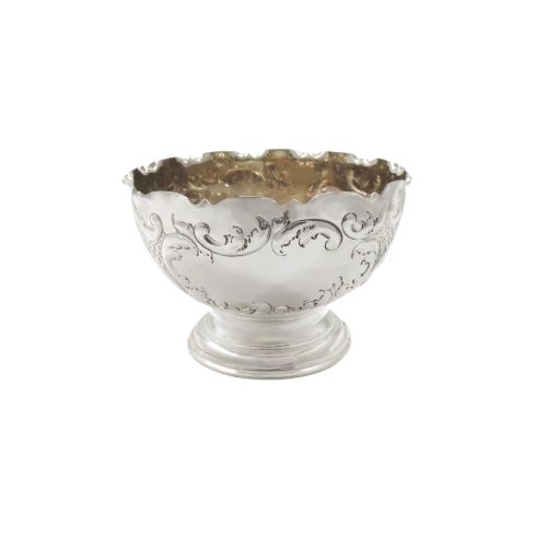 Antique Victorian Sterling Silver Bowl on Foot 1894