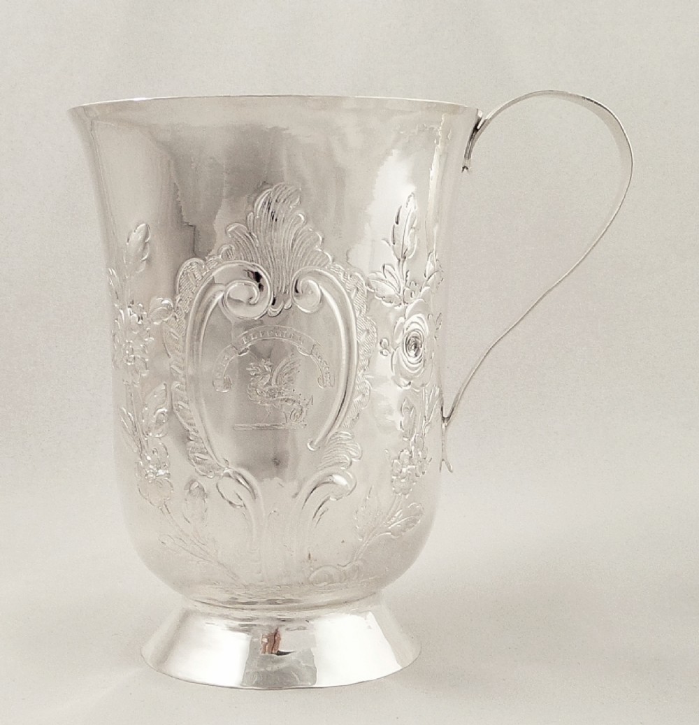 Antique Georgian Sterling Silver Pint Mug/Tankard 1796