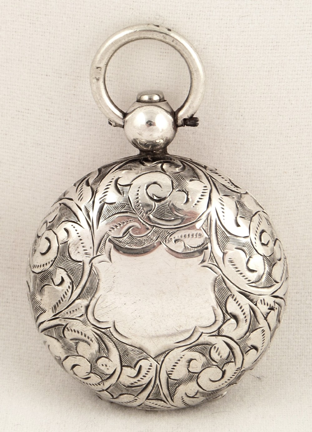 Antique Victorian Sterling Silver Sovereign Case 1899