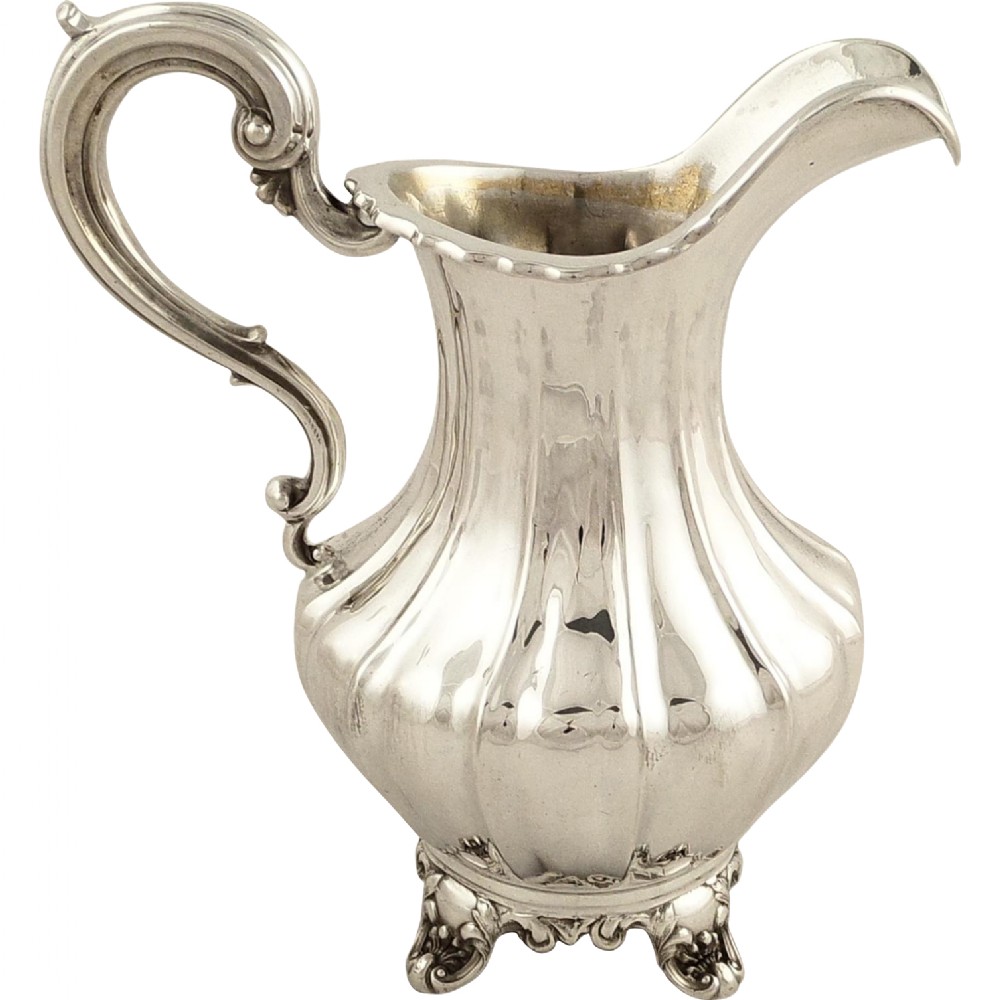 Antique Early Victorian Sterling Silver Jug - 1845