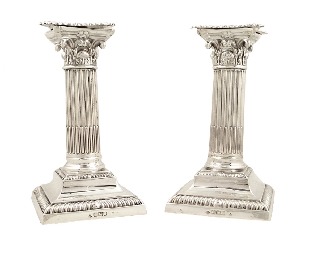 Pr Antique Edwardian Sterling Silver 6