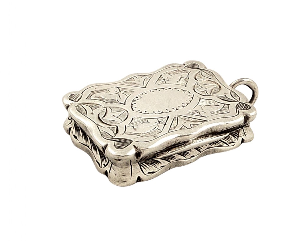 Antique Victorian Sterling Silver Vinaigrette 1873
