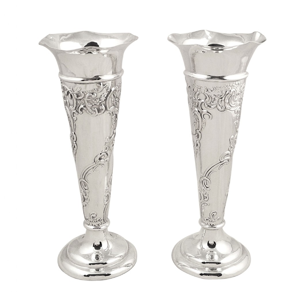 Pr Antique Edwardian Sterling Silver 7