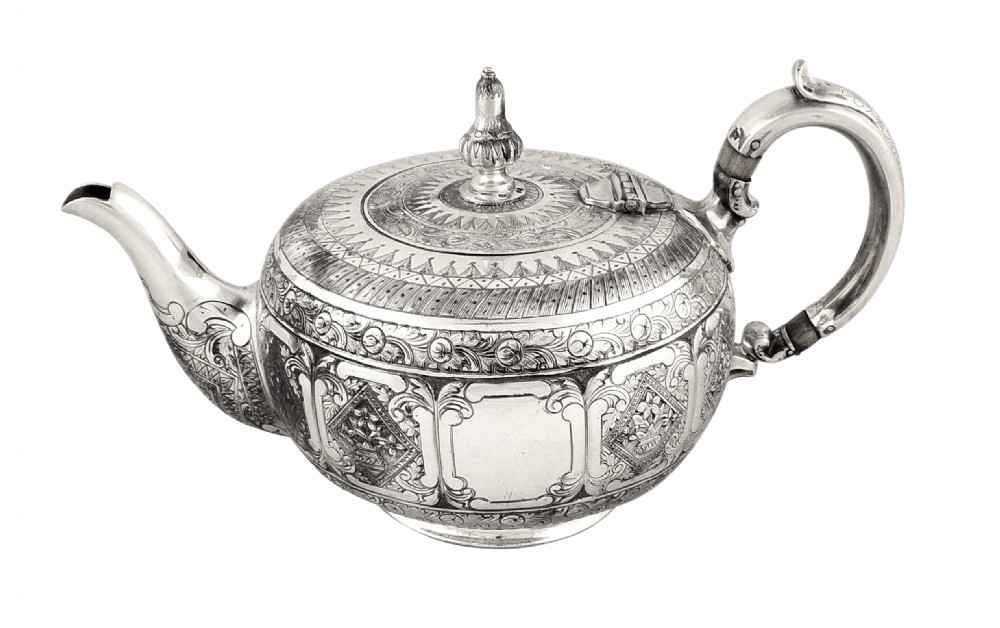 Antique Victorian Sterling Silver Teapot 1873
