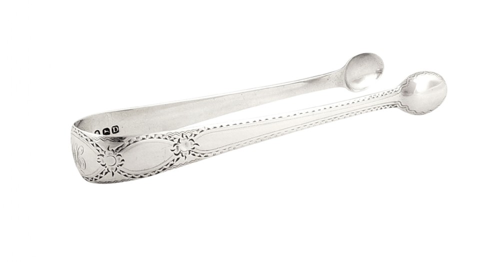 Antique Georgian Sterling Silver Sugar Tongs - William Sumner I