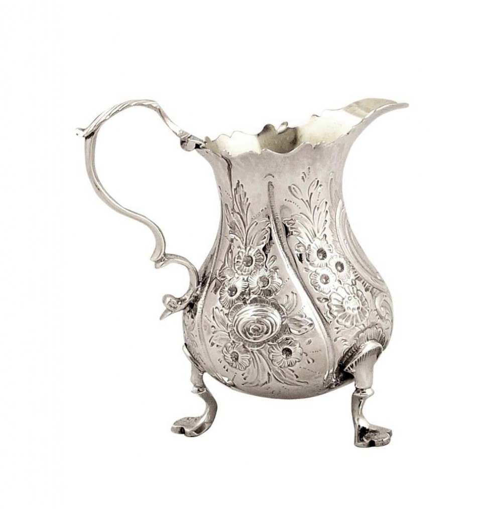 Antique Georgian Sterling Silver Jug - London 1774