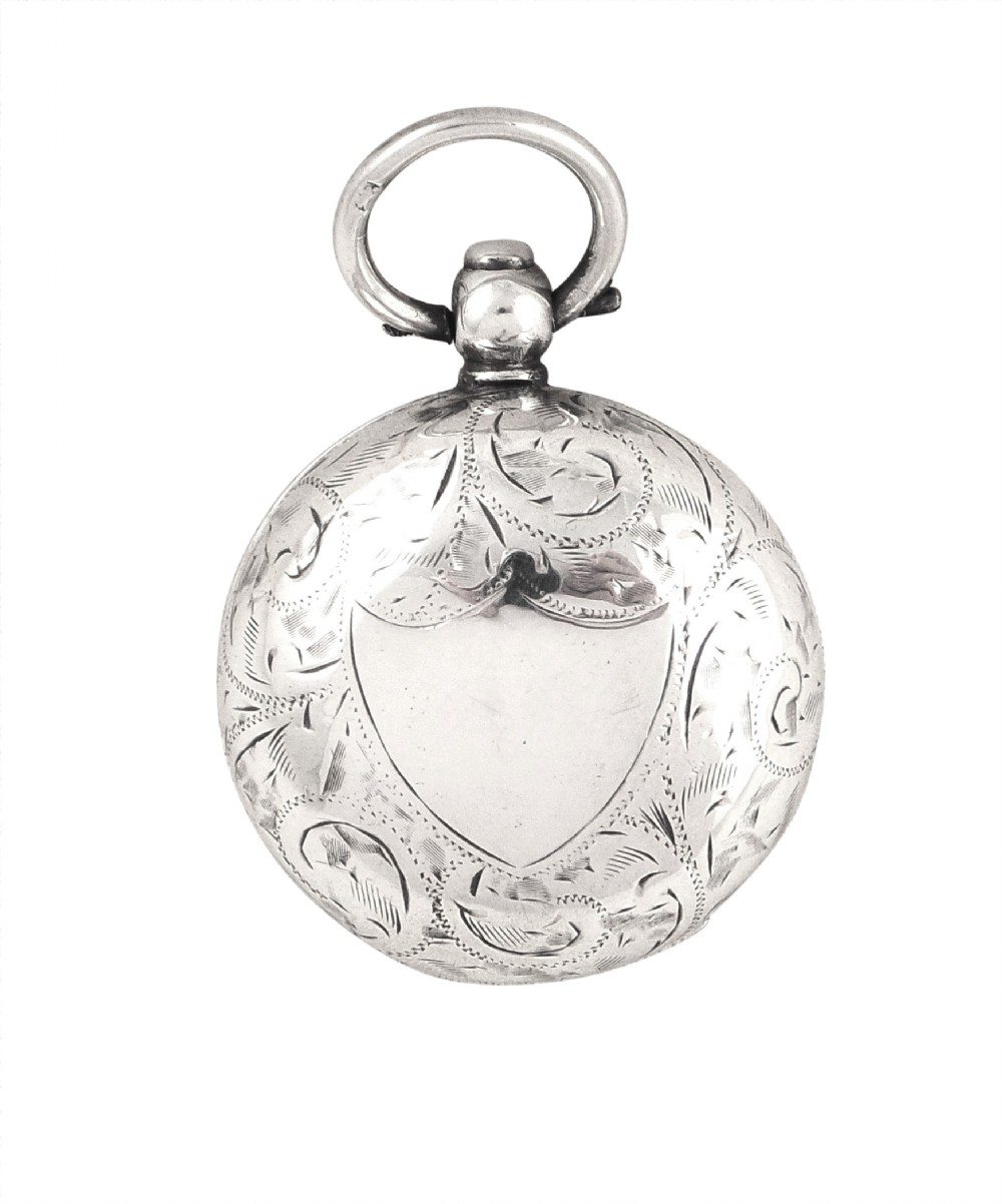 Antique Edwardian Sterling Silver Sovereign Case 1902