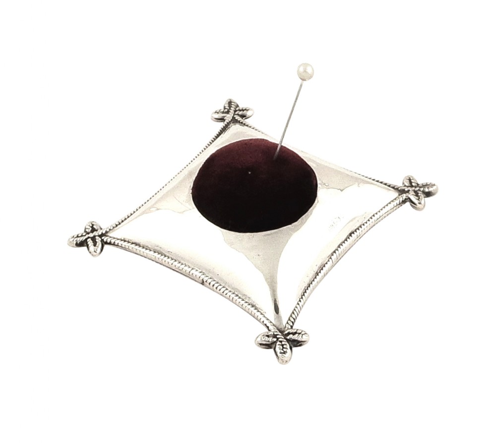 Antique Edwardian Sterling Silver 'Cushion' Pin Cushion 1910