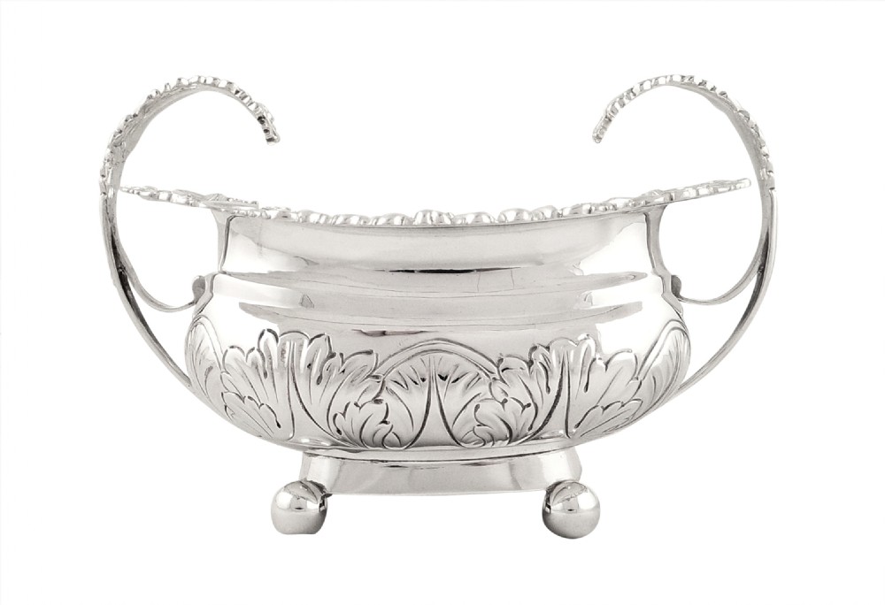 Antique Georgian Sterling Silver Bowl - 1816 - 478g