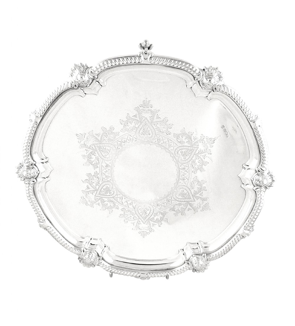 Large Antique Edwardian Sterling Silver 12