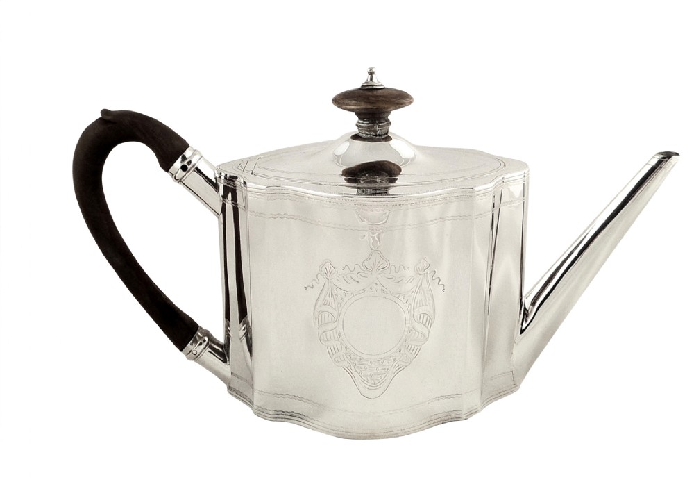 Antique Georgian Sterling Silver Teapot 1792