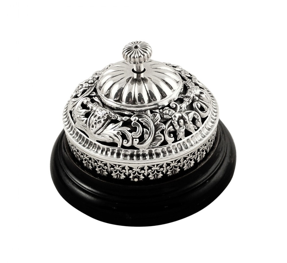 Antique Victorian Sterling Silver Shop / Reception Bell 1895