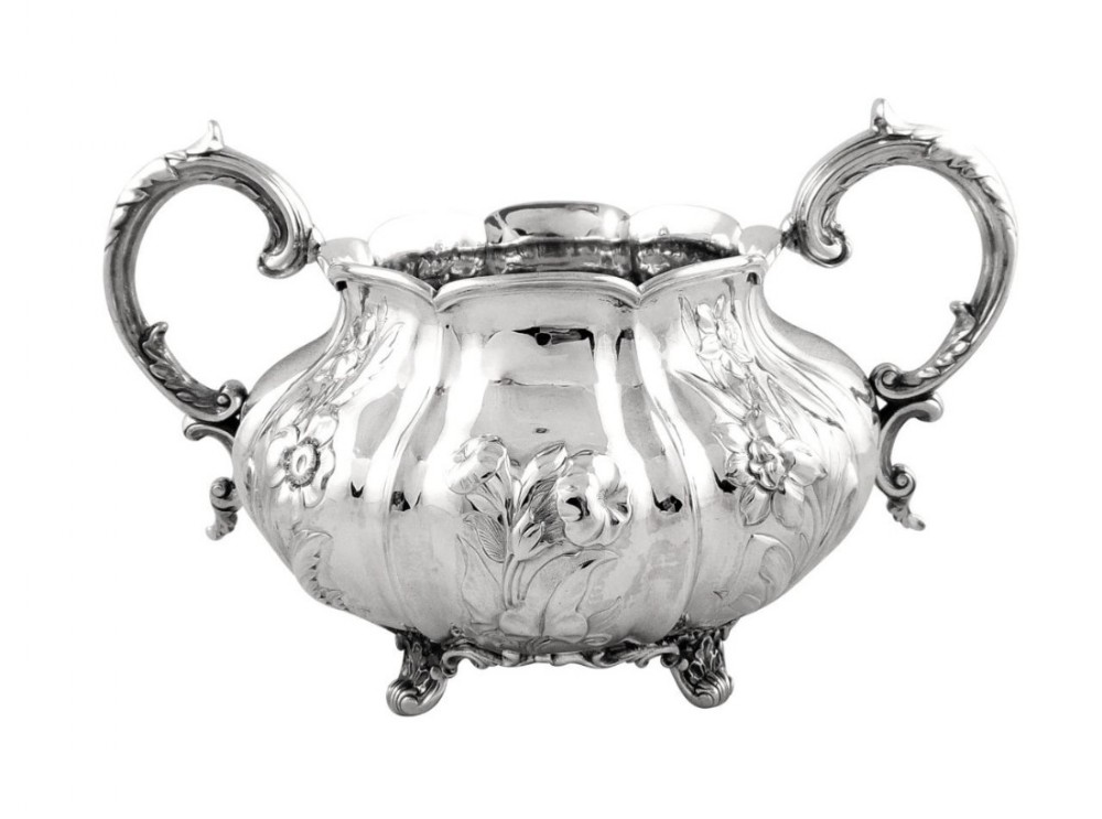 Antique Irish Victorian Sterling Silver Bowl  - Dublin 1842