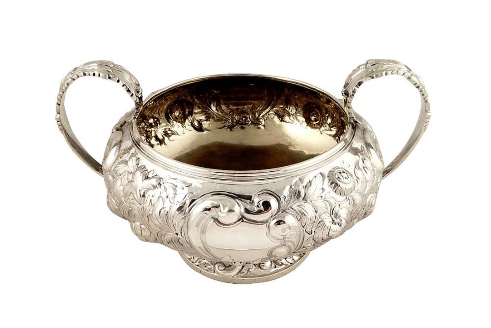 Antique Georgian Sterling Silver Bowl 1823
