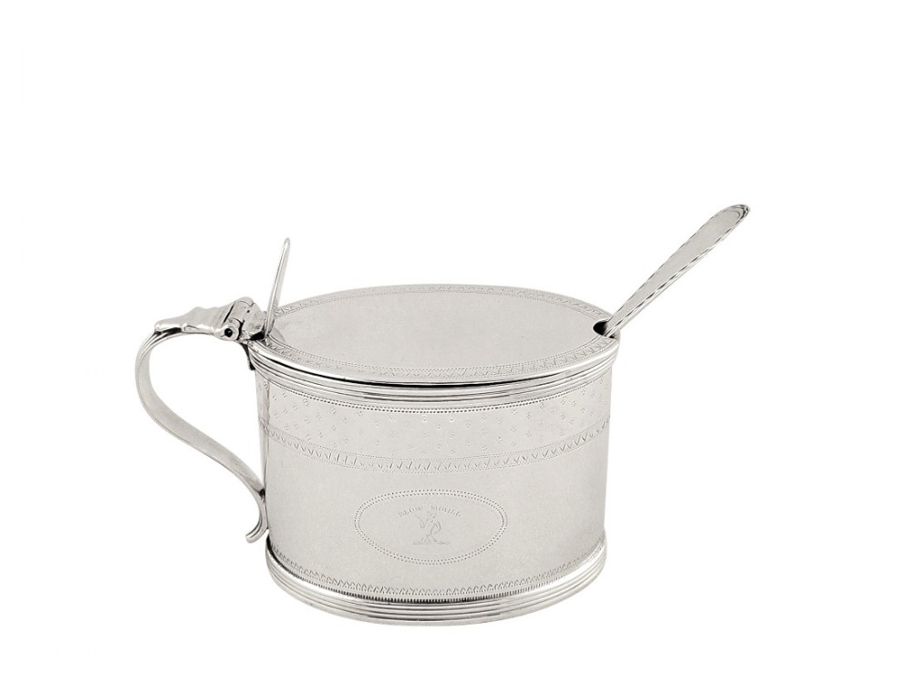 Antique Georgian Sterling Silver Mustard 1789