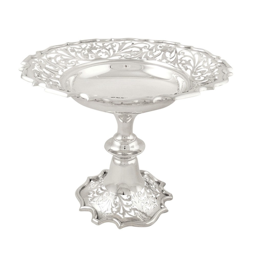 Antique Sterling Silver Tazza / Comport / Dish 1911
