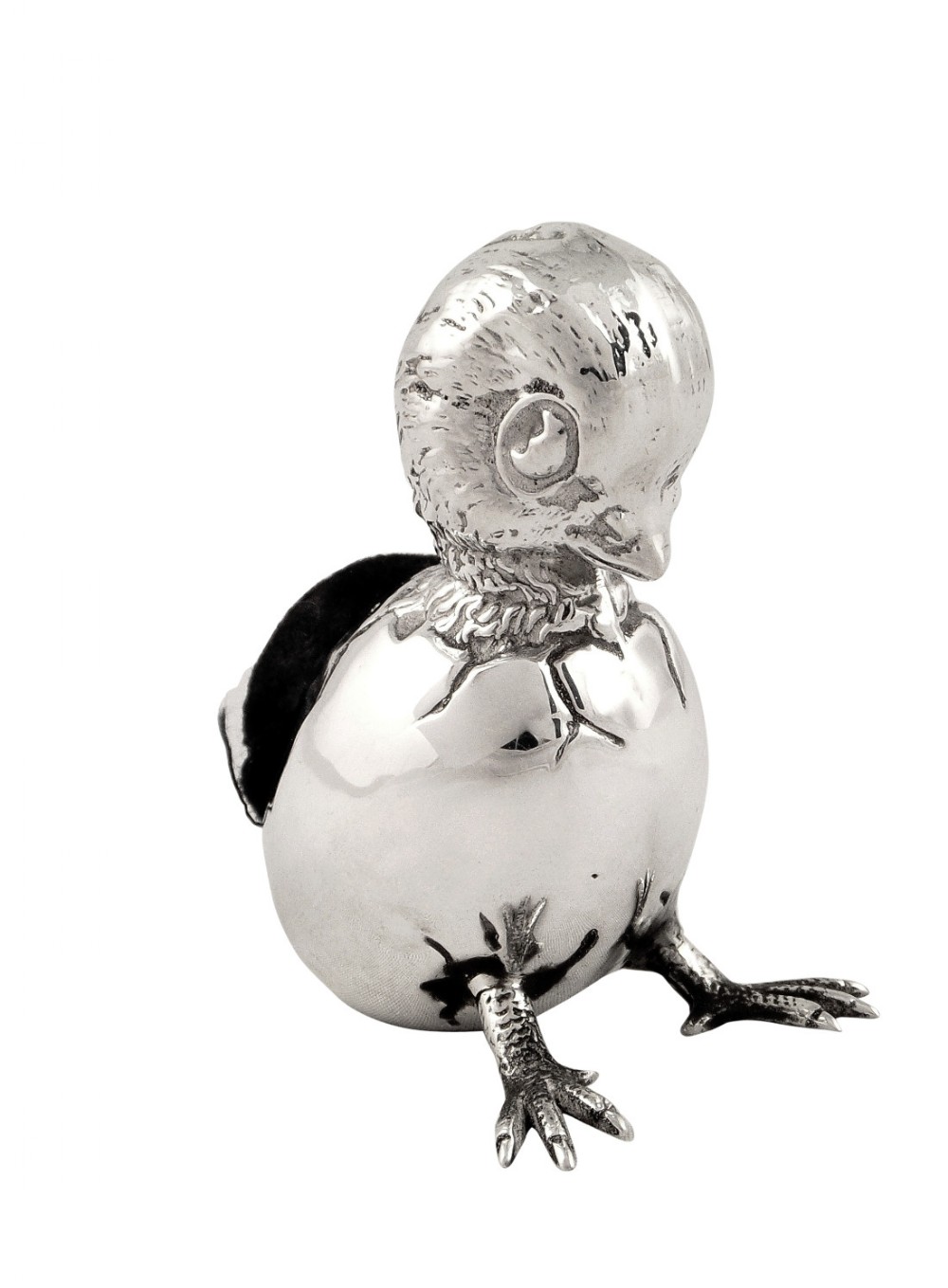 Antique Edwardian Sterling Silver 'Hatching Chick' Pin Cushion 1910
