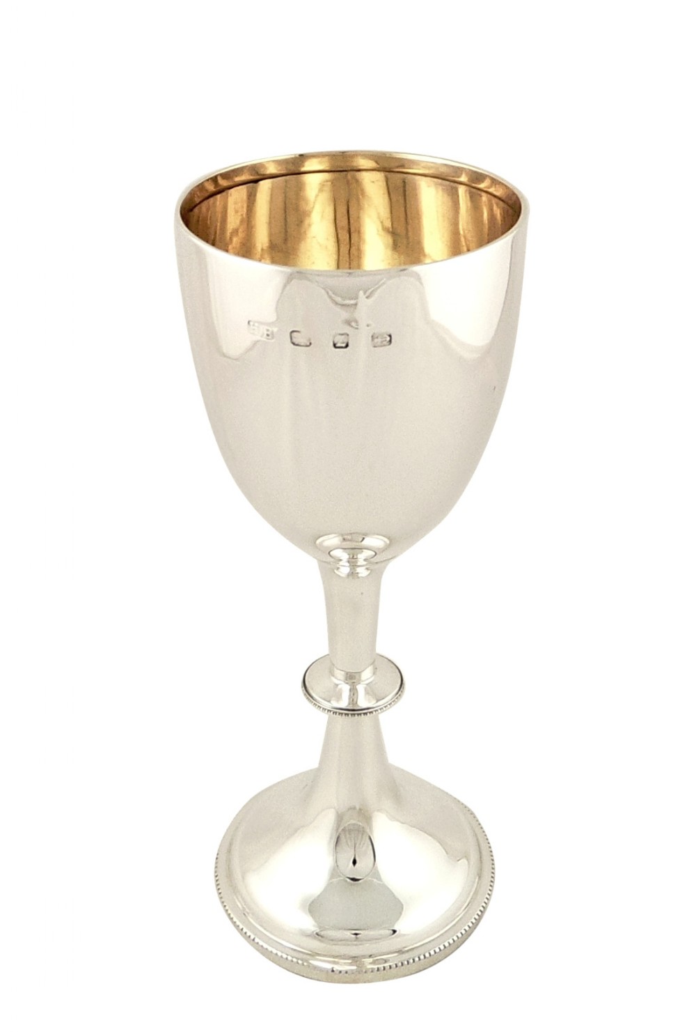 Antique Victorian Sterling Silver Wine Goblet 1899