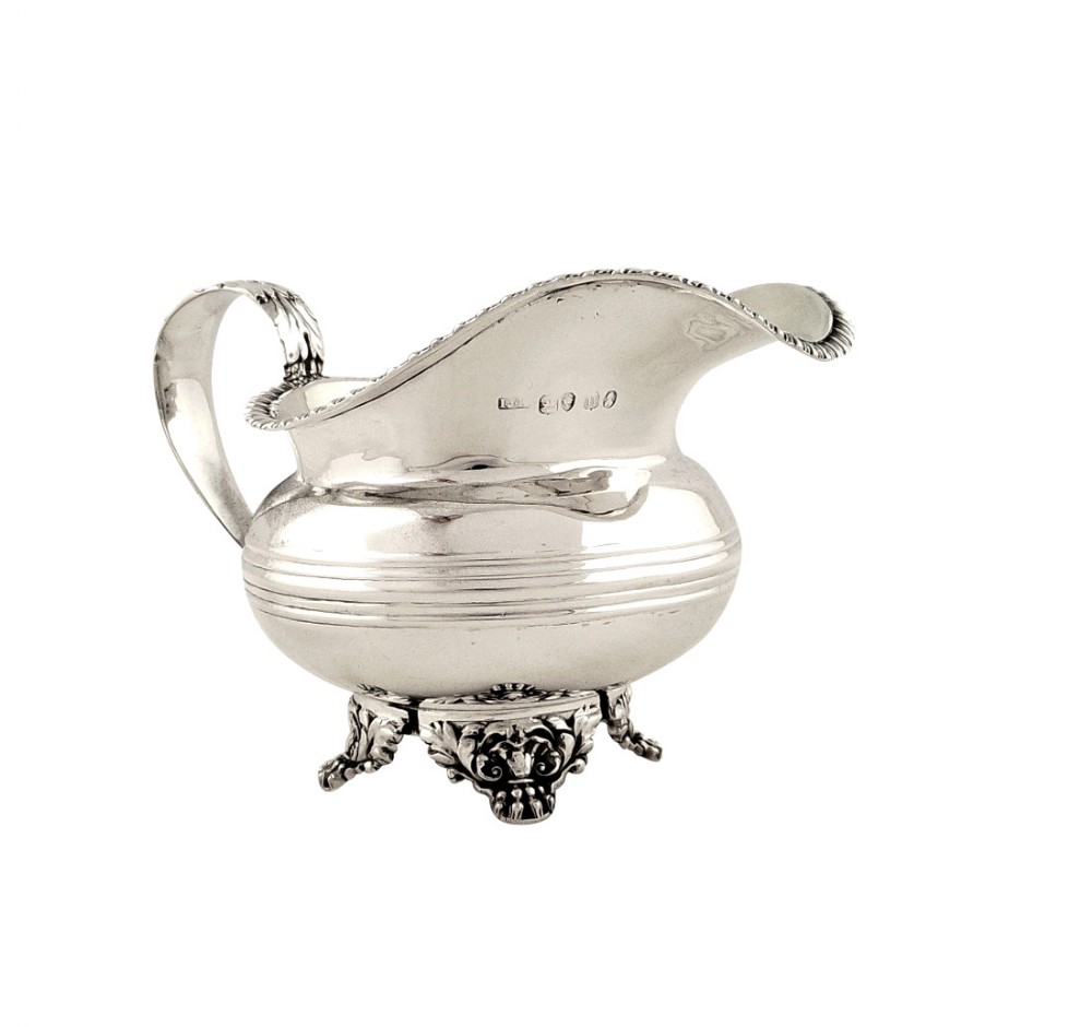 Antique Georgian Sterling Silver Jug 1828