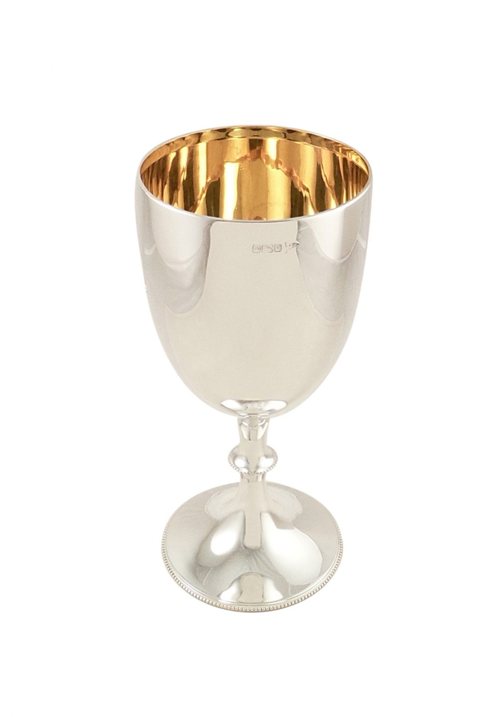 Antique Edwardian Sterling Silver Pint Goblet 1908 - Walker & Hall