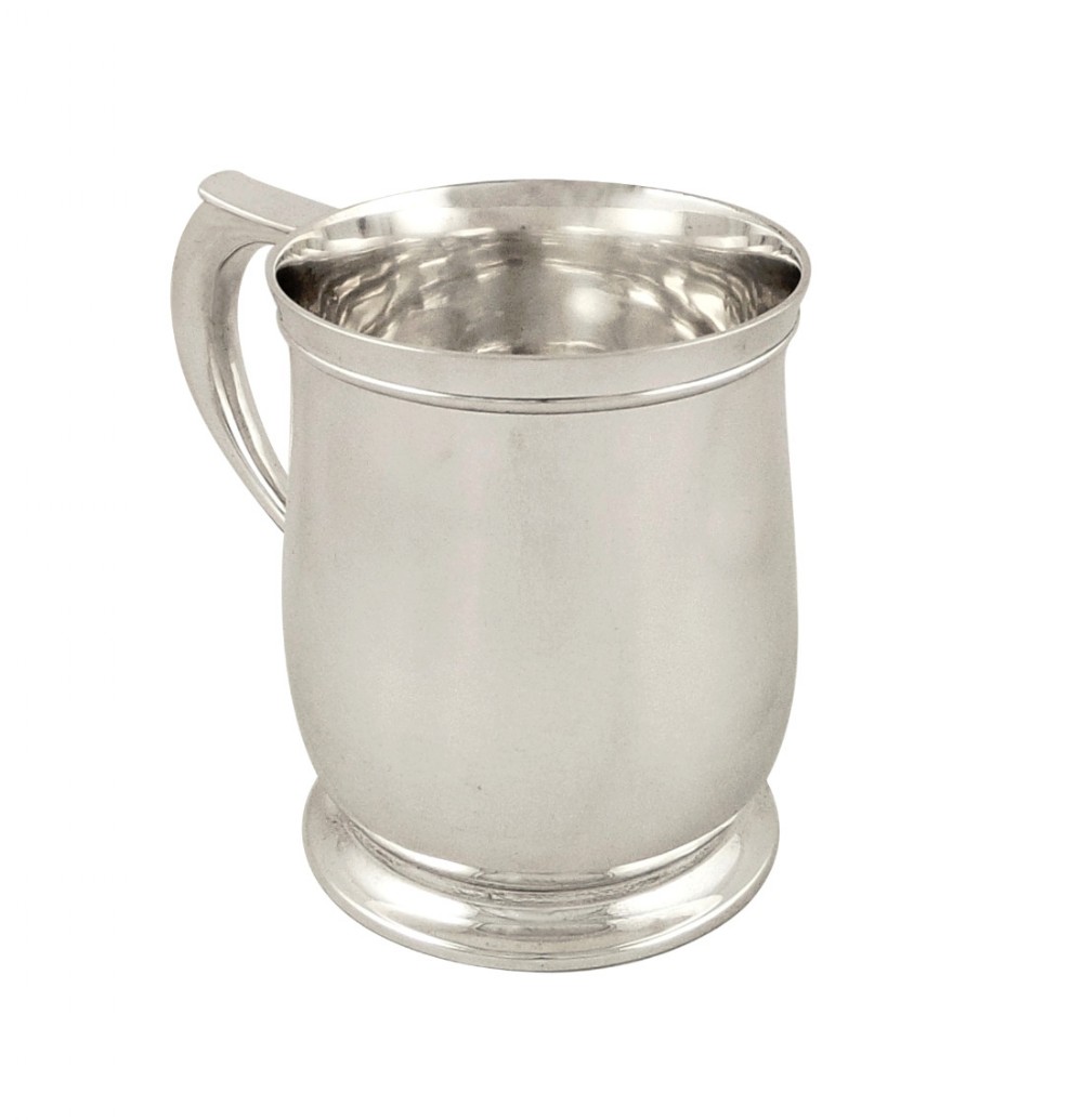 Antique Sterling Silver Pint Mug/Tankard - 1933 - Mappin & Webb