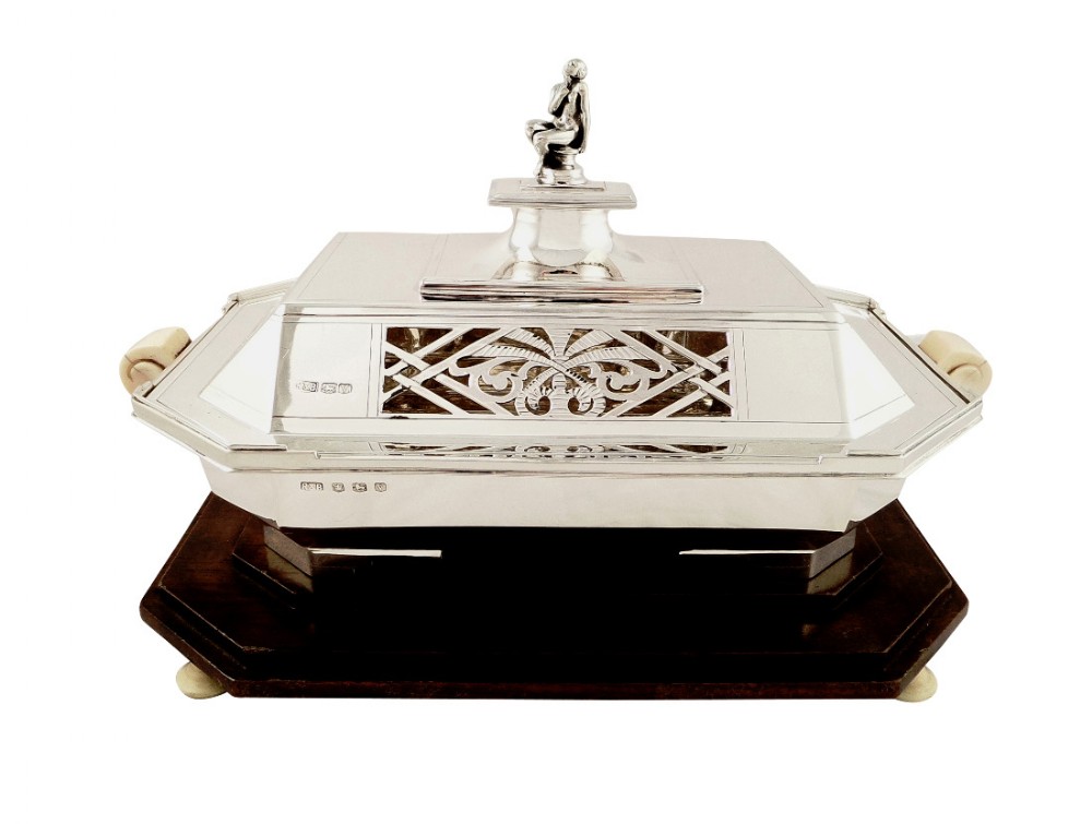 Antique Art Deco Sterling Silver Tureen/Entree Dish with Lid 1938