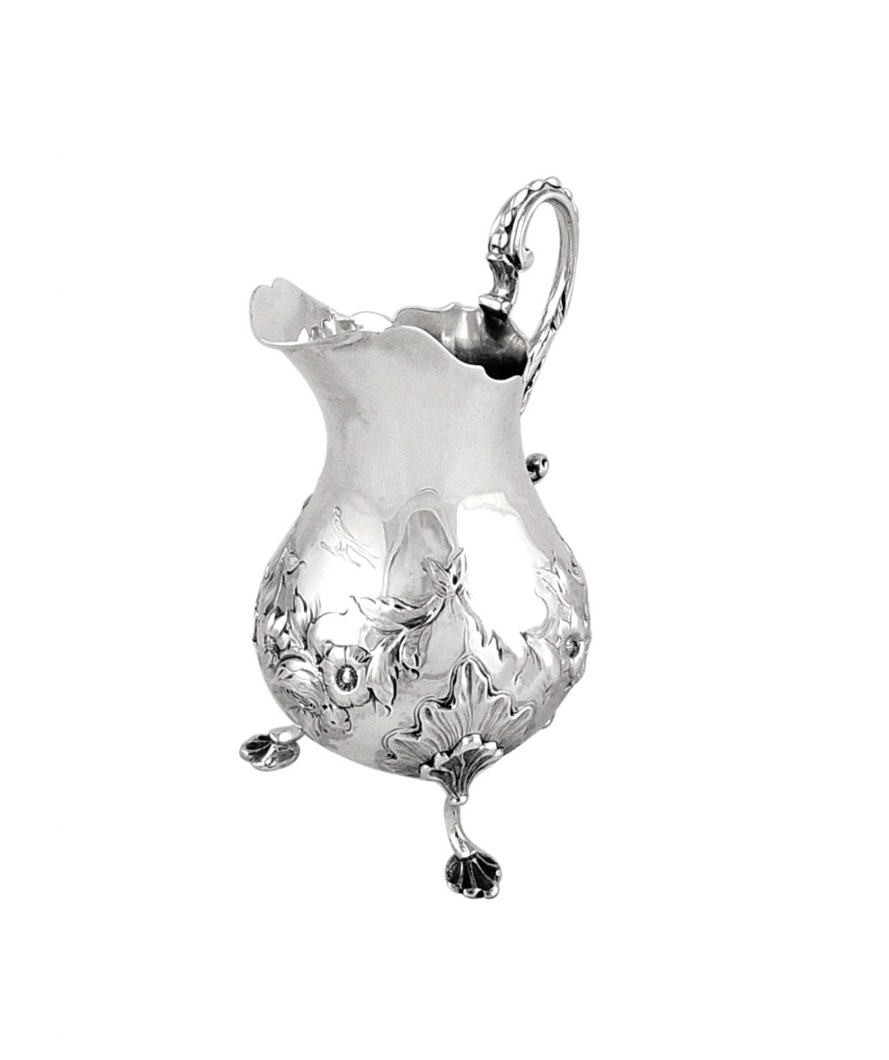 Antique William IV Sterling Silver Jug 1836 - Bird