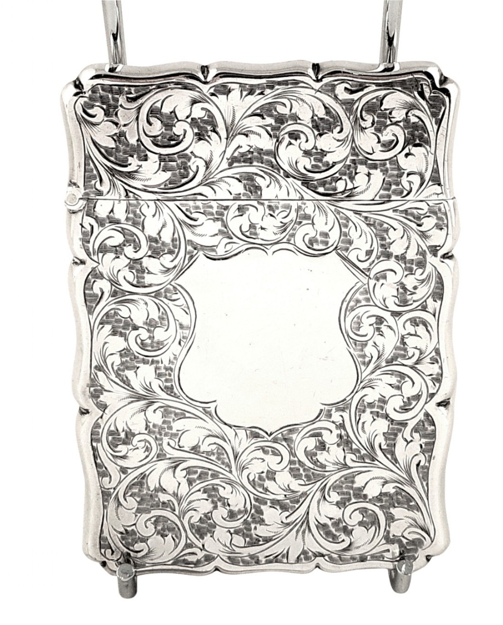Antique Edwardian Sterling Silver Card Case 1904
