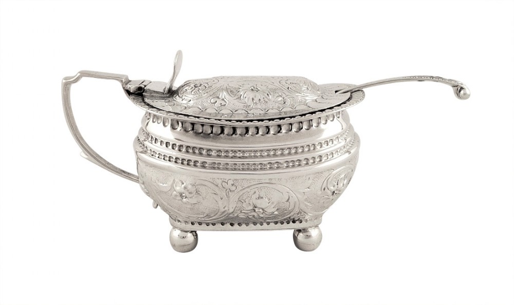 Antique Georgian Sterling Silver Mustard 1816