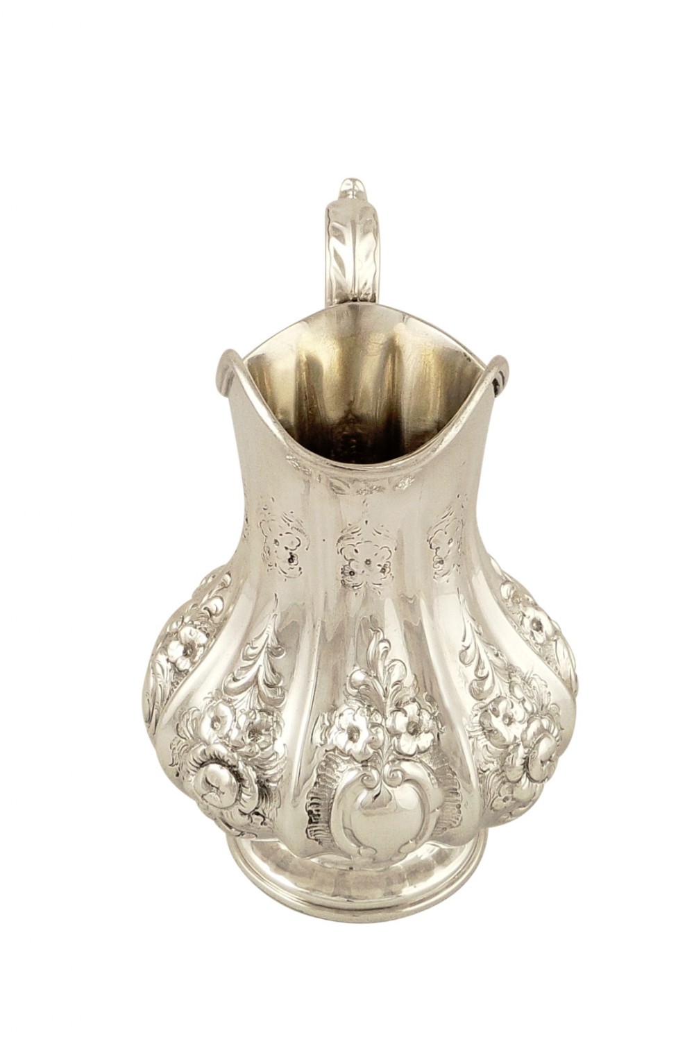 Antique Early Victorian Sterling Silver Jug 1853