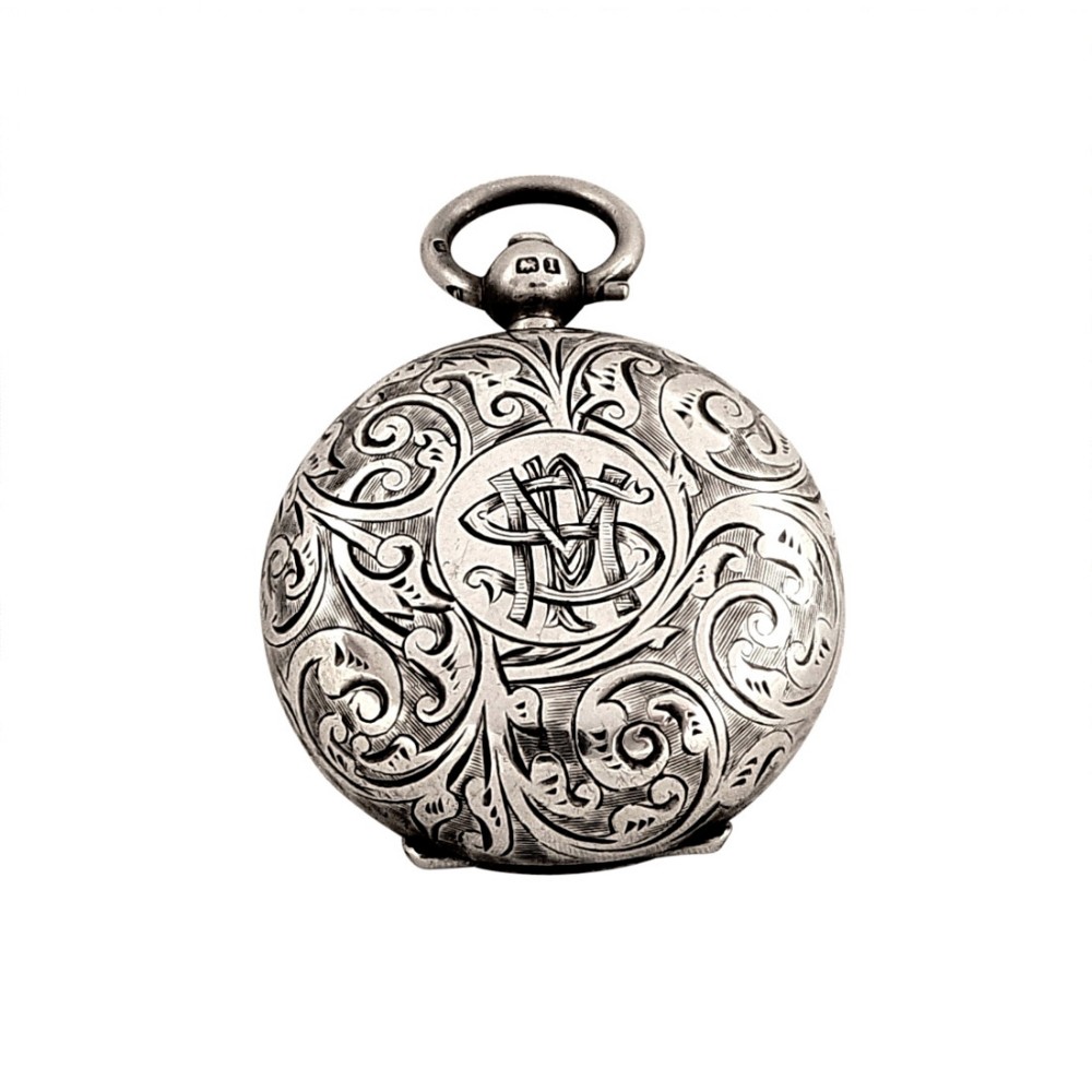 Antique Edwardian Sterling Silver Sovereign Case 1910