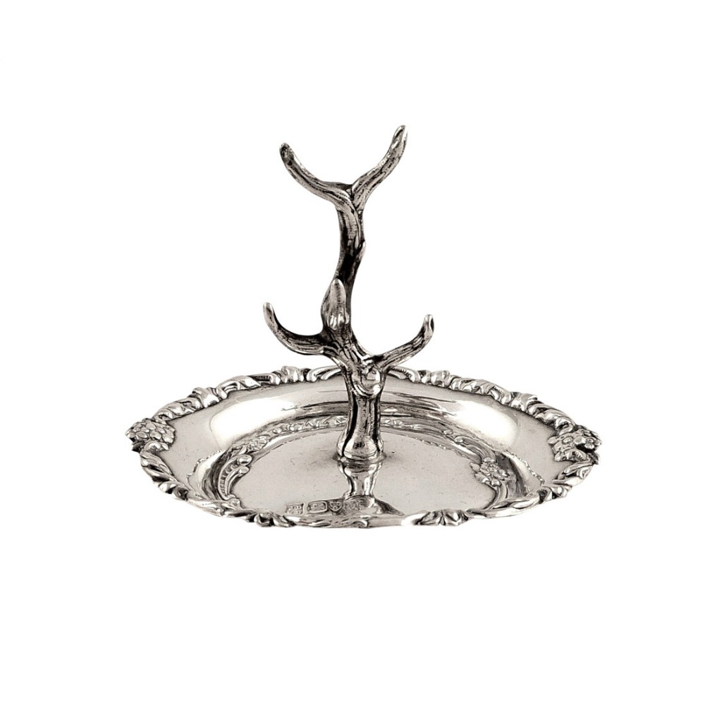 Antique Edwardian Sterling Silver Ring Tree 1902