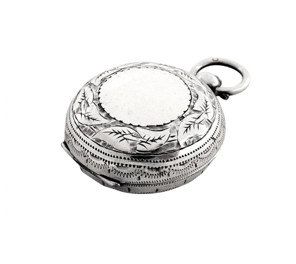 Antique Victorian Sterling Silver Sovereign Case - 1899