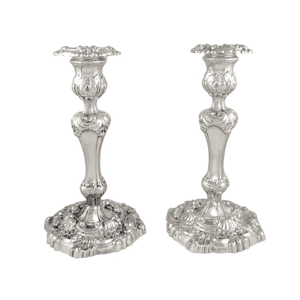 Pair of Antique Edwardian Sterling Silver 9