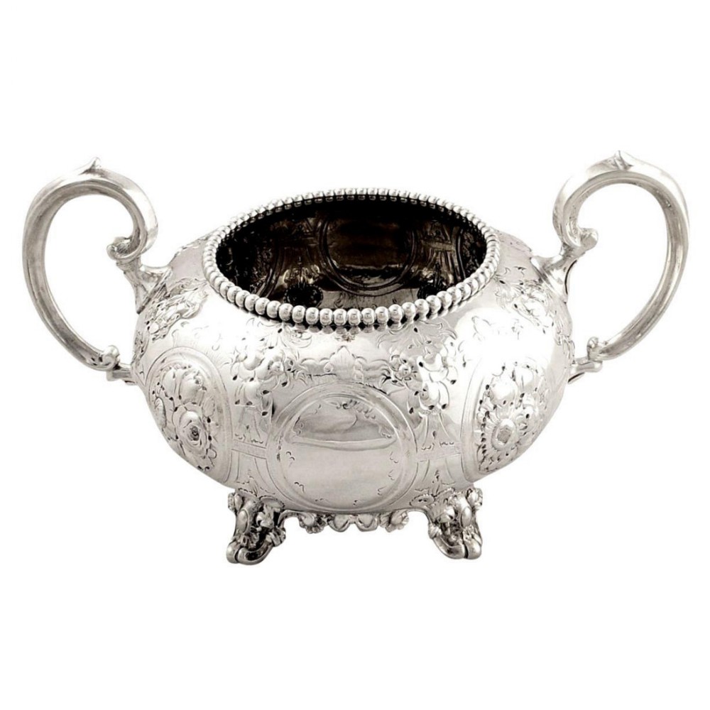 Antique Victorian Sterling Silver Bowl 1859