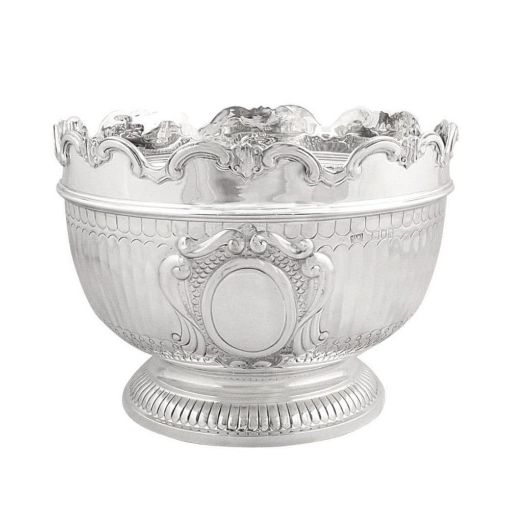 Antqiue Edwardian Sterling Silver Presentation Bowl - Mappin & Webb 1905