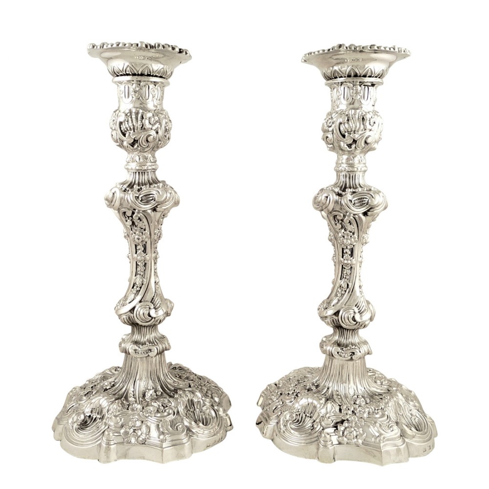 Pair of Antique Georgian Sterling Silver 11