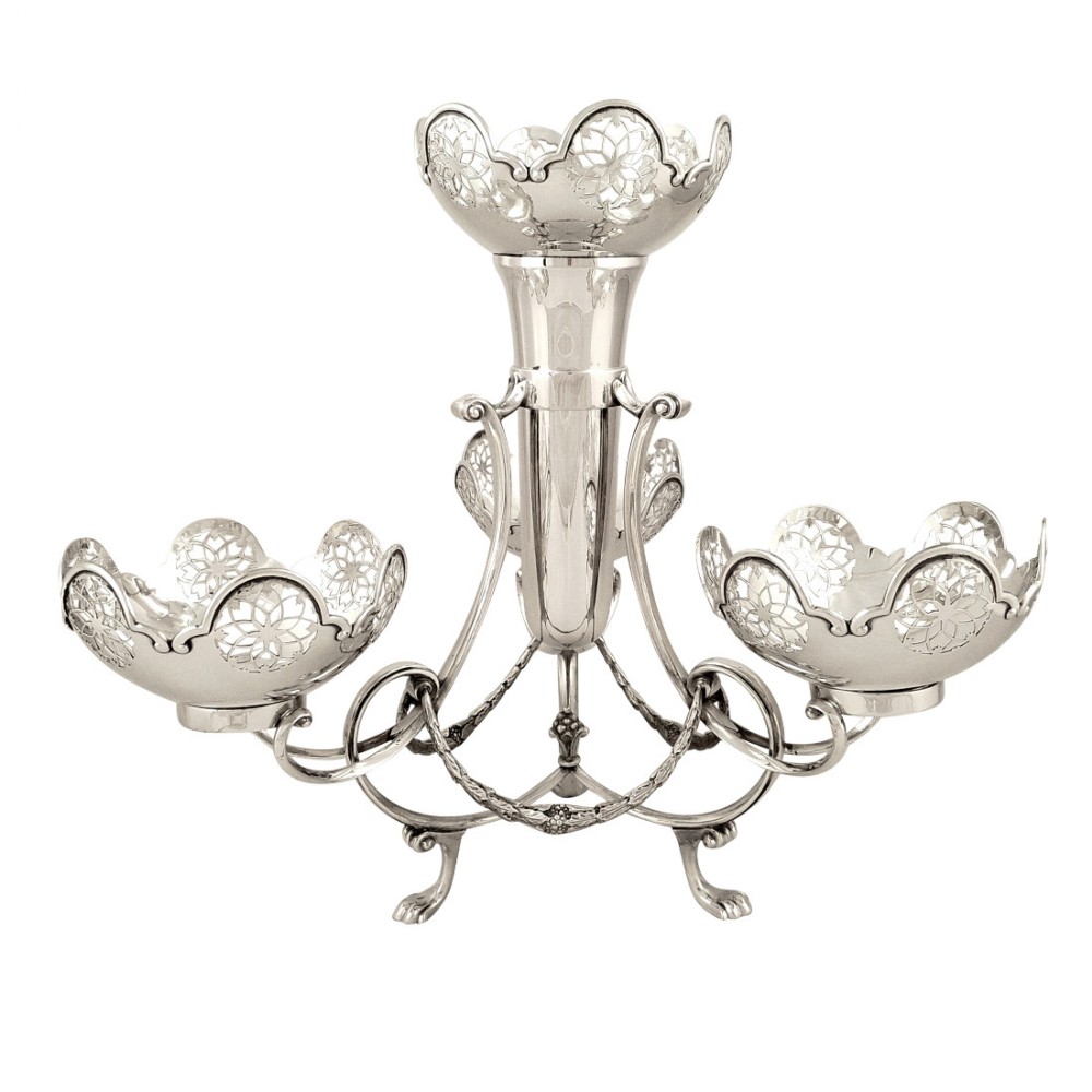 Antique Sterling Silver Epergne / Vase 1911