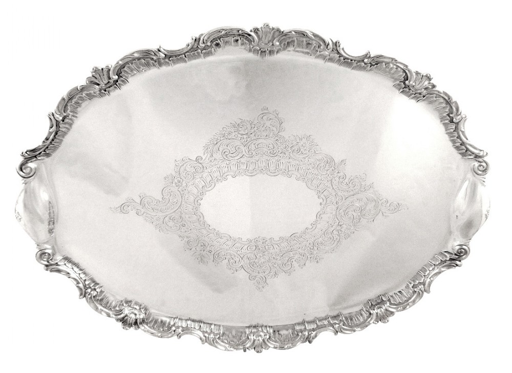 Large Antique Sterling Silver 19