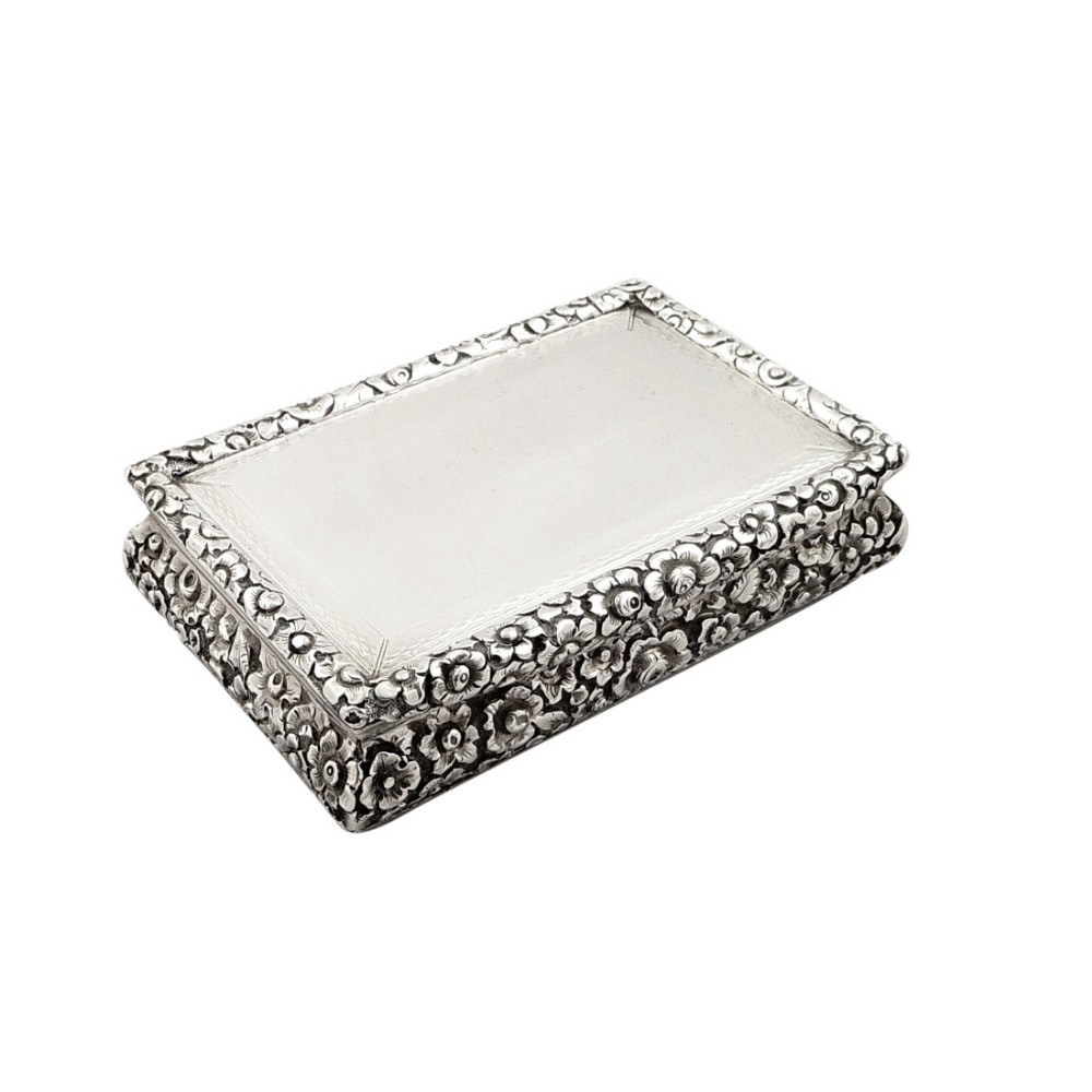 Antique George IV Sterling Silver Snuff Box 1825