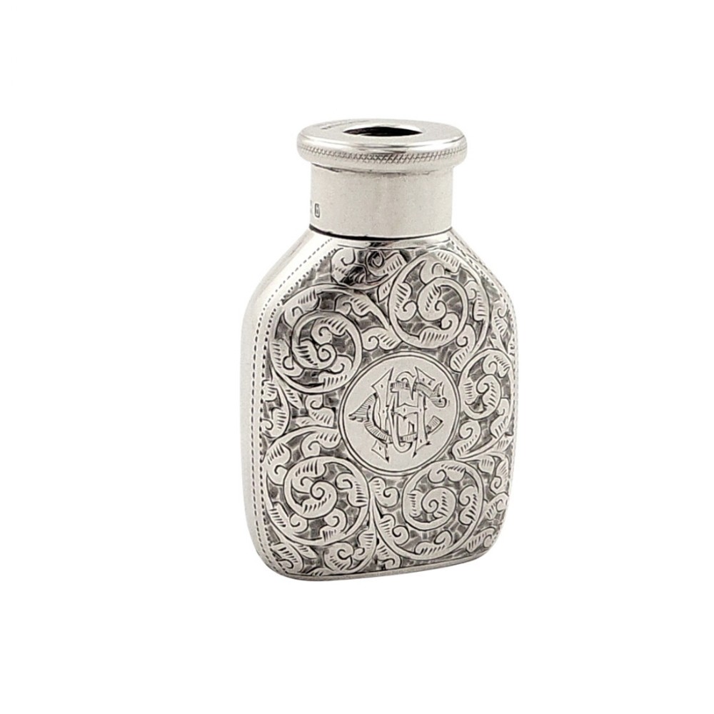 Unusual Antique Victorian Sterling Silver 'The Maze, Morton's Patent' Vesta Case 1895
